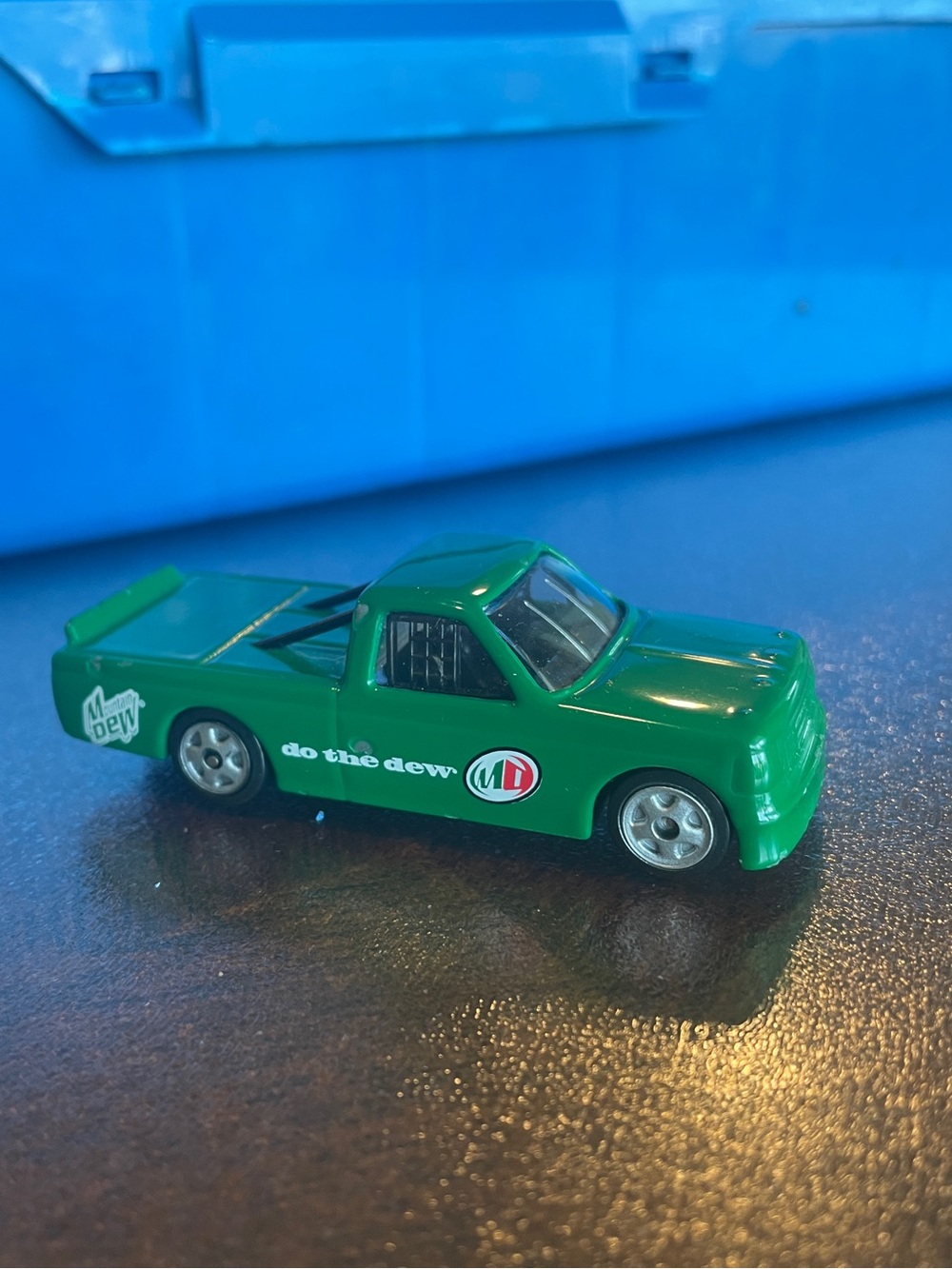 Rare Mountain Dew, Golden Wheel Diecast Truck 1:64